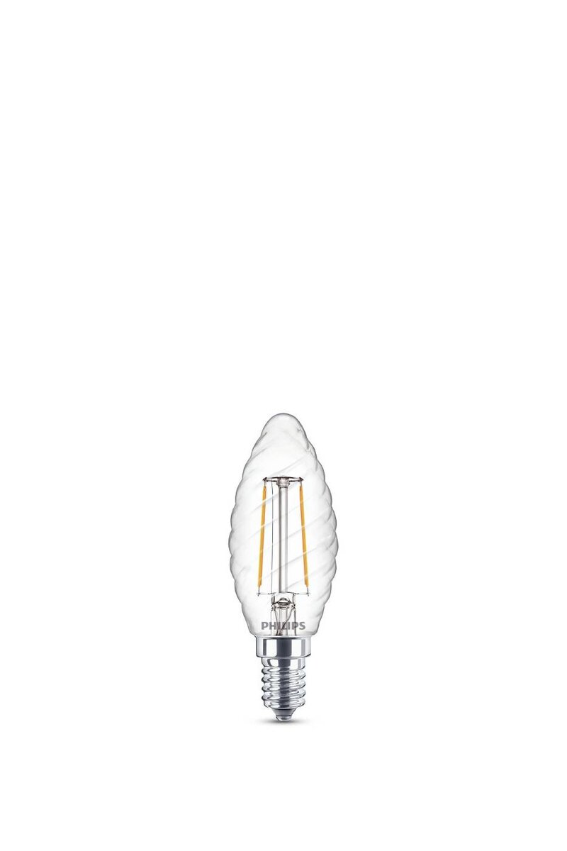 LEDLAMPA PHILIPS CLA GLA 25W KRON ST35 E14 SRT4 VARMVIT KLAR