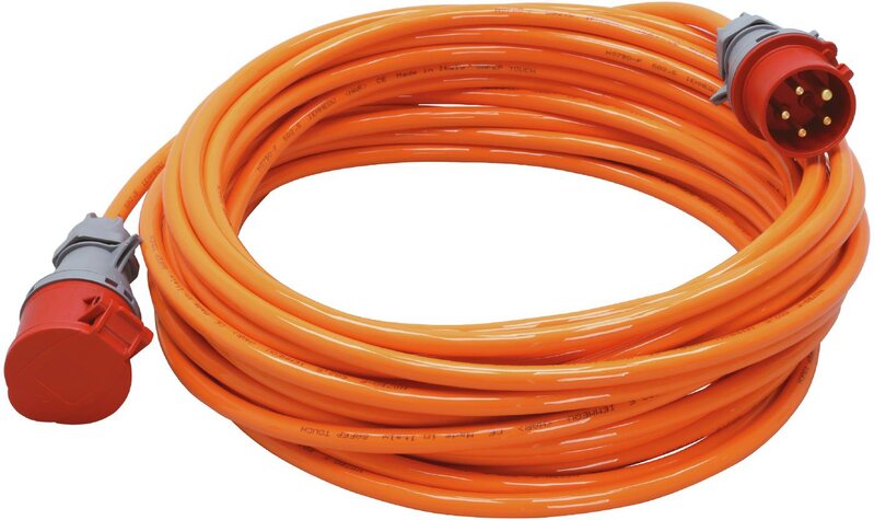 MOTORKABEL BYGG-STRÖM H07BQ-F 5G2,5 IP44 16A/400V ORANGE 20M