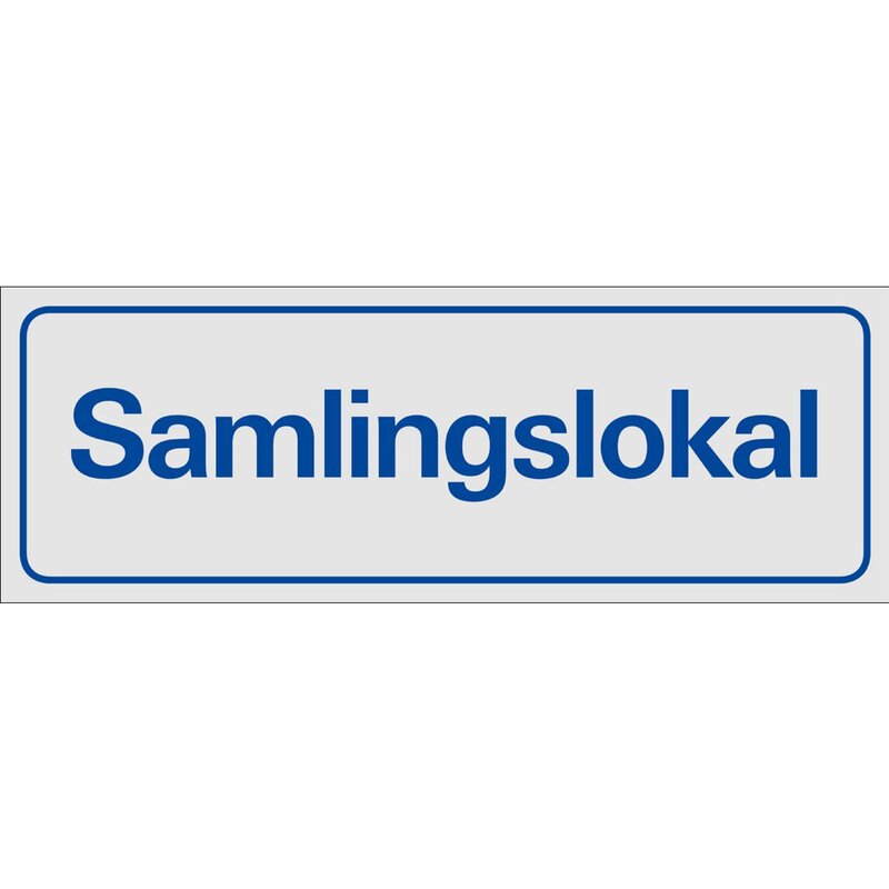 DEKAL 381850 TRIVSEL SYMBOLSKYLT SAMLINGSLOKAL 225X80MM